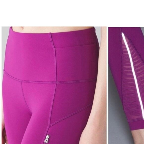 Lululemon Making Moves Tight Pants Pleated Leg Regal Plum Side Pockets 4 - Picture 2 of 11